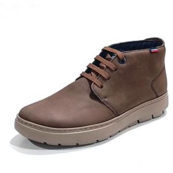 Botín Casual de Piel con Suela de Goma para Hombre Color Camel Talla 43 - Callaghan 60601