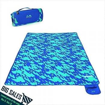 Arctic Monsoon 210 x 150 cm Manta de picnic Alfombra Colchón para Camping Playa Jardín Impermeable Plegable