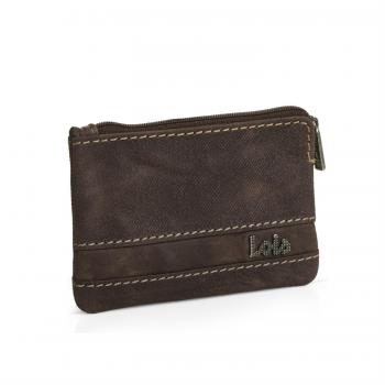 LOIS - Monedero en piel para caballero Illinois, Color Marron