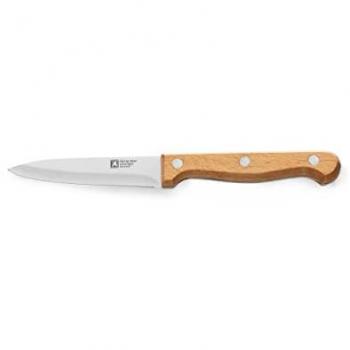 Cuchillo Pelador Richardson Sheffield Artisan Madera Acero Inoxidable 9CM Negro, Mango ergonómico, Acero inoxidable de alta calidad, Hoja de espiga completa, Hoja satinada, Rivetes inox, Mango P
