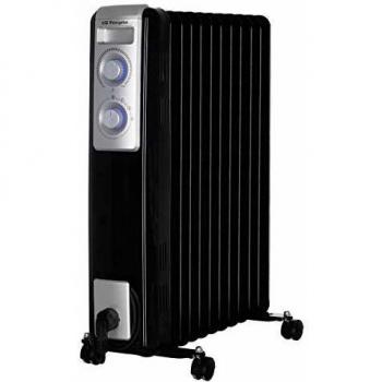 Orbegozo RN 2500 - Radiador de aceite, 11 elementos, 2000 W, luz LED, termostato regulable, recogecables, ruedas pivotantes