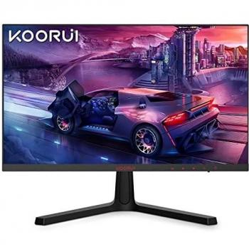 KOORUI Monitor Gaming de 24 FHD 165Hz 1920X1080, VA LED 16:9, ZeroFrame, FreeSync, 1ms MPRT, DCI-P3 85% 2 HDMI, DP, Audio out, 24E4