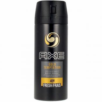 AXE GOLD TEMPTATION 48H Fresh Body Spray para hombres, fragancia de 150ml, paquete de 3 unidades (total 450ml)
