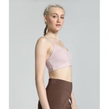Sujetador deportivo Puma Move Yogini rosa claro - M, Top de mujer, diseño cómodo y ligero, soporte adecuado para actividades físicas, material transpirable y de secado rápido