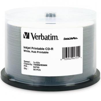 VERBATIM 94755 700MB 80-Minute 52x DataLifePlus CD-Rs, 50-ct Spindle