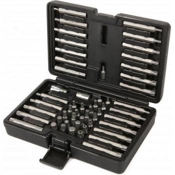 Beta Tools 52 Puntas con Conexión Hexagonal de 10mm + 2 Accesorios