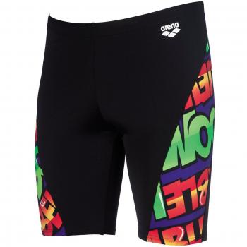 Arena Increíble Hombres Nadar Jammer, Hombre, 2A699/36/56, Black/Leaf, Talla 36