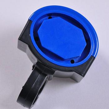 Vlunt bicicleta ciclo funciona con pilas timbre eléctrico para bicicleta rotación de 360 grados sirena Hooter, azul