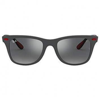 Ray-Ban Junior Men's 0RB4195M F6056G 52 Sunglasses, Matte Grey/Greymirrorsilver