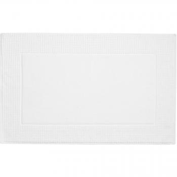 Jalla alfombrilla de baño, algodón, blanco, 50 x 80 cm