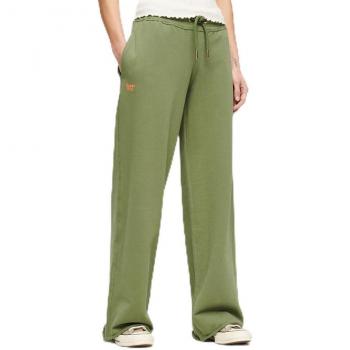 Pantalón Jogger Recto con Logotipo Essential Superdry para Mujer Verde Oliva (S) Casual de Algodón 2024