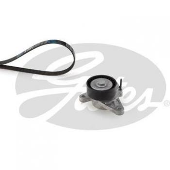 GATES Juego de correas auxiliares servicios K026PK1028 para SEAT: Leon, Ateca, Ibiza, Arona, Alhambra, Tarraco & VOLKSWAGEN: Golf, Tiguan - Juego de correas trap