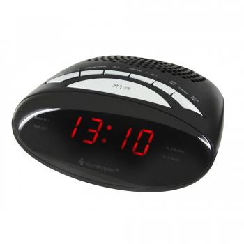 Soundmaster UR101SW - Radio despertador, color negro