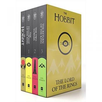 Caja de Libros El Hobbit y El Señor de los Anillos - Incluye: El Hobbit, La Comunidad del Anillo, Las Dos Torres, El Retorno del Rey