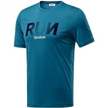Reebok Re Graphic tee Camiseta, Hombre, seatea, L