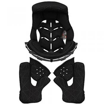 Forro Casco LS2 MX436 EVO - Forro interior y almohadillas para mejillas, color negro, talla S