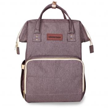 Mochila Maternal Bolso Carrito Cochecito bebe Con compartimentos y bolsillos Bolso Mama y Cambiador Siena Frappe Kikkaboo