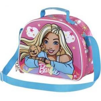 Portameriendas 3D Rainbow Barbie Karactermania - Tamaño Compacto, diseño de Barbie, color rosa, material resistente y fácil de limpiar, tamaño compacto ideal para niños
