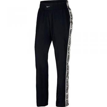 NIKE Pro Pantalón, Mujer, Black/Metallic Silver, M