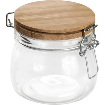 Bote de cristal her.bambu 500 ml 500ml bambú