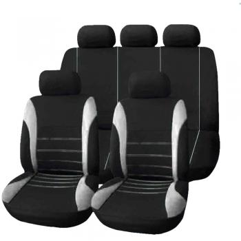 Ticar - Juego completo de 9 fundas de asiento para coche, universales, malla y espuma interior