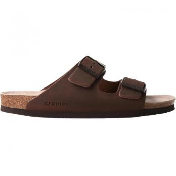 Sandalias planas unisex Genuins con planta anatómica modelo Hawaii G104364 en color marrón
