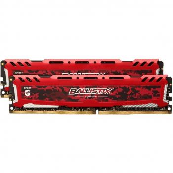 Crucial Ballistix Sport LT BLS2K8G4D32AESEK 3200 MHz, DDR4, DRAM, Memoria Gamer Kit para ordenadores de sobremesa, 16 GB