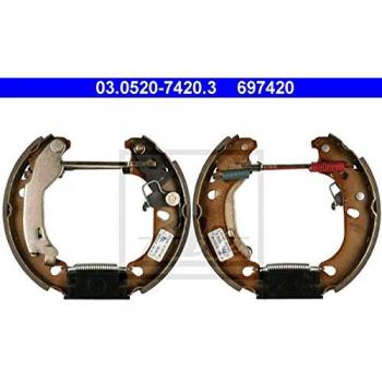 Kit de frenos ATE Original TopKit 03.0520-7420.3 para FIAT Panda II, frenos a tambor con cilindro de rueda y accesorios
