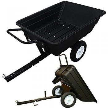 Rhyas - Carro Jardín Utilidad de ATV Quad remolque volcado a mano Tamaño grande