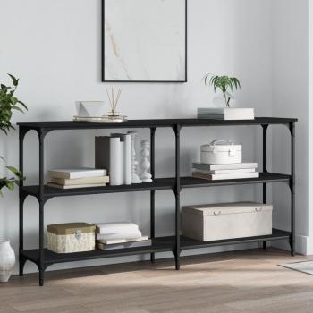 Consola Negra 150x29x75 cm Madera Multicapa