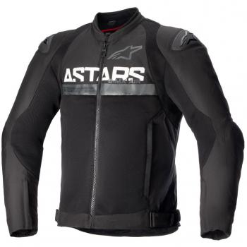 Chaqueta de Moto Alpinestars SMX Air con Malla Tecnológica y Forro Cortavientos Negra Perforada