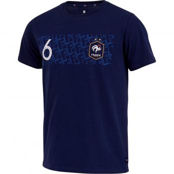 Camiseta de Manga Corta Equipe de France de Football Francia Player Pogba N°6 para niños en color azul