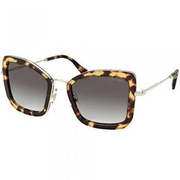 Miu Miu Women's 0MU 55VS Sunglasses, Light Havana/Grey Shaded, 51