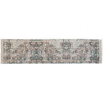 Alfombra Desgastada Multicolor Árabe 60x240x0,7 cm