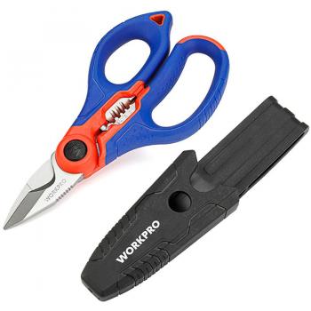Tijeras de Electricista Workpro Acero Inoxidable Dureza HRC52-60