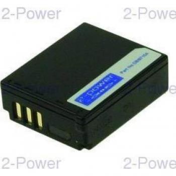 Batería Recargable 2-Power para Cámara Digital Panasonic Lumix DMC-TZ1, 3.7V 1000mAh