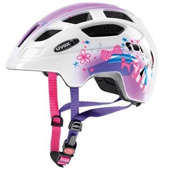 UVEX Finale Junior Casque de vélo pour enfant Taille 48–52 cm Blanc/Rose 2018
