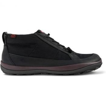Camper Peu Pista Men's Ankle Boots - Black, Size 42, Leather and Cotton