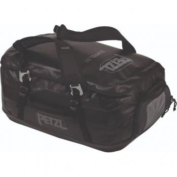 Petzl Duffel 65L - Bolsa de transporte de media capacidad - Mochila montaña Negra (Única)