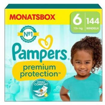 Pampers Premium Protection Talla 6 Extra Grande 13kg+ Caja de 144 Pañales