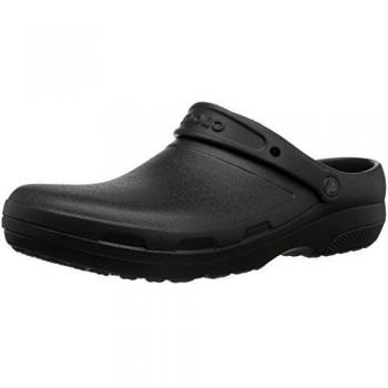Crocs Specialist II Unisex Work Clogs - Size W9/M7, Black