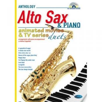 Animated Movies and TV Duets for Alto Sax And Piano: Anthology Duets