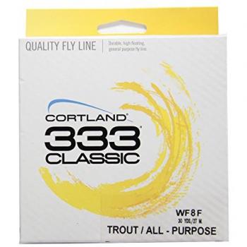Cortland Línea De Pesca A Mosca 333 Trout All Purpose WF 27 M, Hilo de Pesca Trucha/Multiusos - 351509, Amarillo