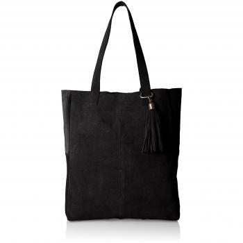 BiancoSuede Shopper Jfm17 - Bolso de hombro Mujer, color negro, talla Einheitsgröße