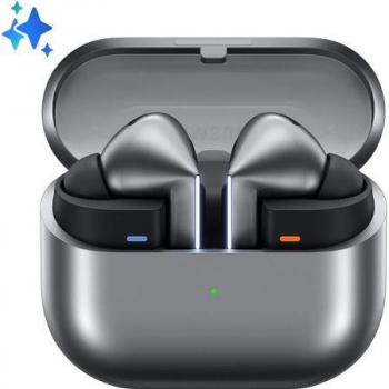 Auriculares Samsung Galaxy Buds3 Pro Inalámbricos Bluetooth 5.4 con Cancelación Activa de Ruido y Resistencia al Agua IP57 - Plata