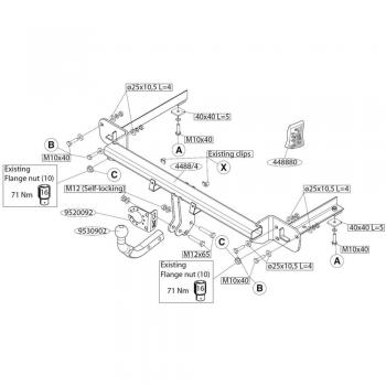 Enganche de remolque Brink Fijo 448800 - Tipo: Enganche de remolque, características: diseño fijo, compatible con vehículos específicos, capacidad de carga adecuada para remolques ligeros y medios, instalación sencilla, fabricado