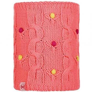Buff Pink Jnr-Calentador de Cuello de Punto, Infantil, Dysha Flamingo Rosa, Talla única