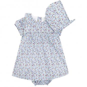 Gocco Vestido con Capota Liberty, Body para Bebés, Turquesa