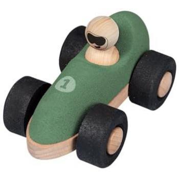 Coche de juguete Korko E-Formula de corcho, respetuoso con el medio ambiente, silencioso, duradero y seguro para niños (verde)