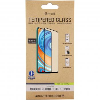 Protector de Pantalla de Cristal Templado con Marco Negro para Xiaomi Redmi Note 10 Pro
